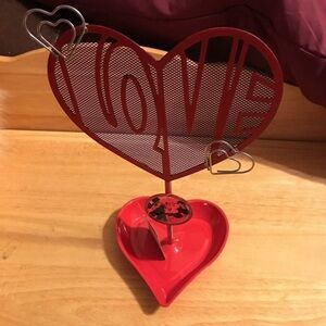 New Disney Mickey & Minnie Jewelry Holder-Metal